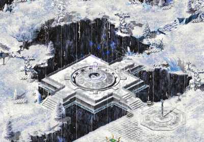 传奇冰雪森林地图素材