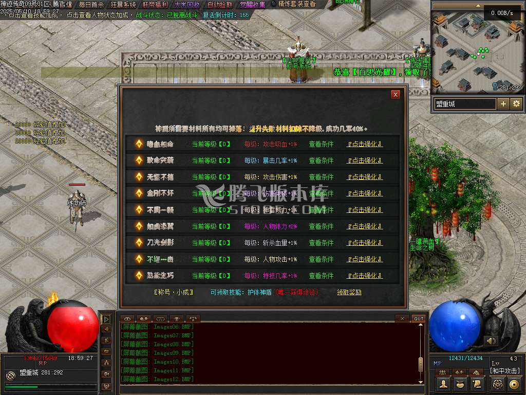 5月神迹online专属神器三职业GM版本库-三大陆-化身强化-特殊进化-装备祭祀