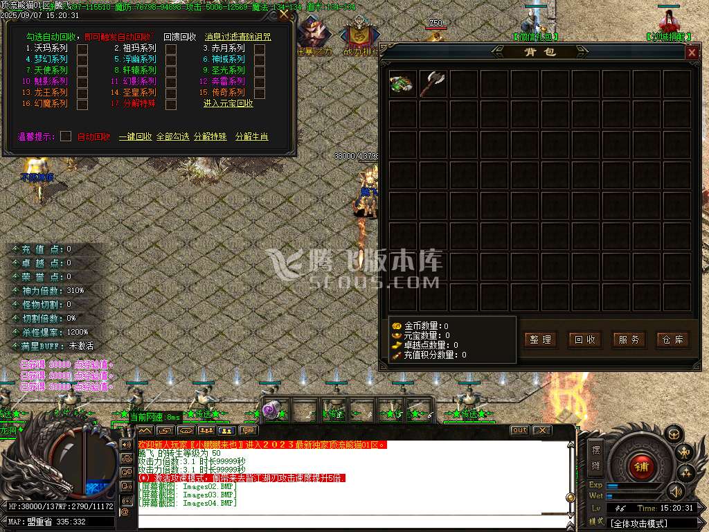 9月顶流熊猫单职业GM版本库-多大陆-神魔之体-称号晋升-生肖合成-特殊洗练