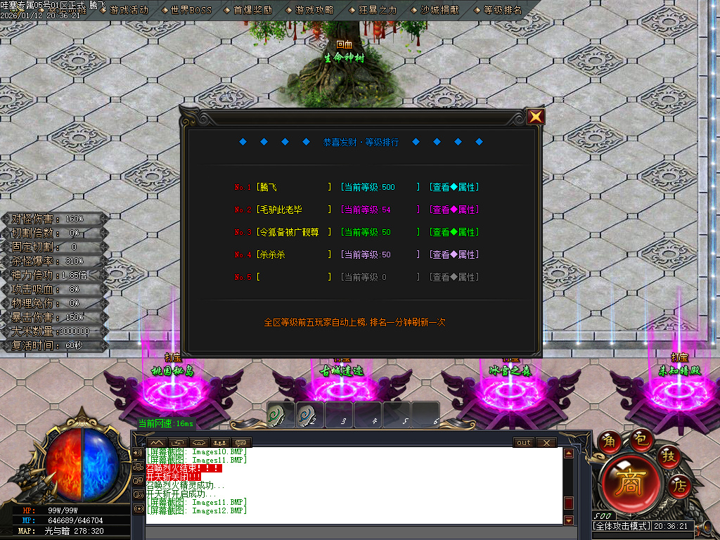 1月哇塞专属剧情攻速神器单职业GM版本库-四大陆-强化体魄-高级分解-加星大师