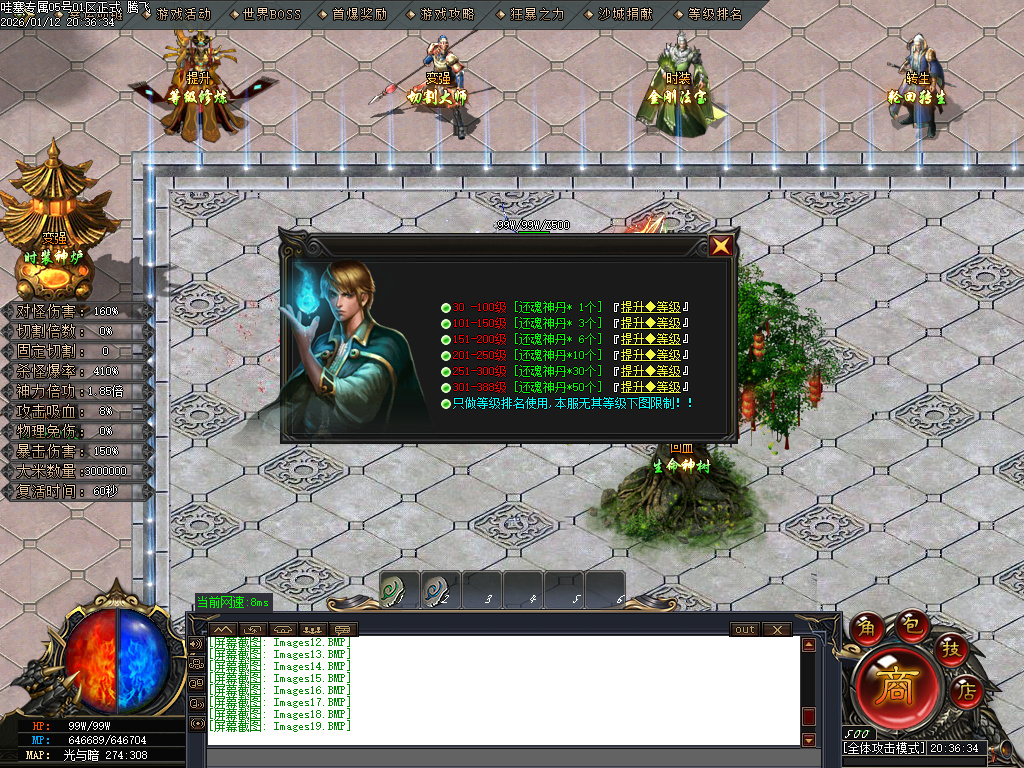 1月哇塞专属剧情攻速神器单职业GM版本库-四大陆-强化体魄-高级分解-加星大师