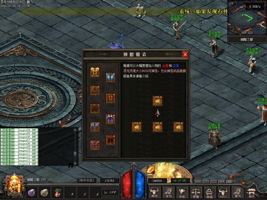 1月开区版本混沌大陆暗黑世界六职业微变GM论坛-特戒合成-装备洗练-背包神器